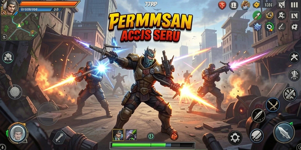 Tampilan menarik dari gameplay aksi 77RP yang mendebarkan.