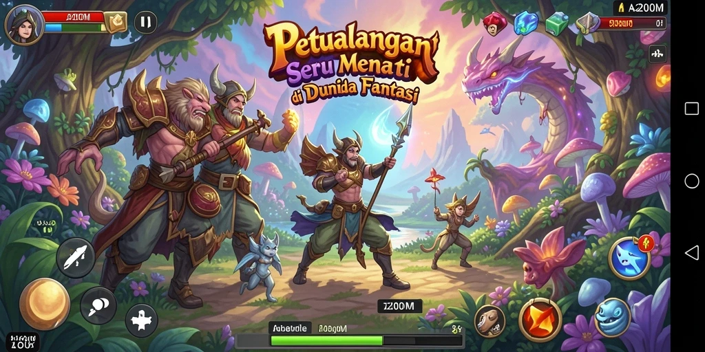 Tampilan gameplay seru dari A200M dalam petualangan menegangkan.