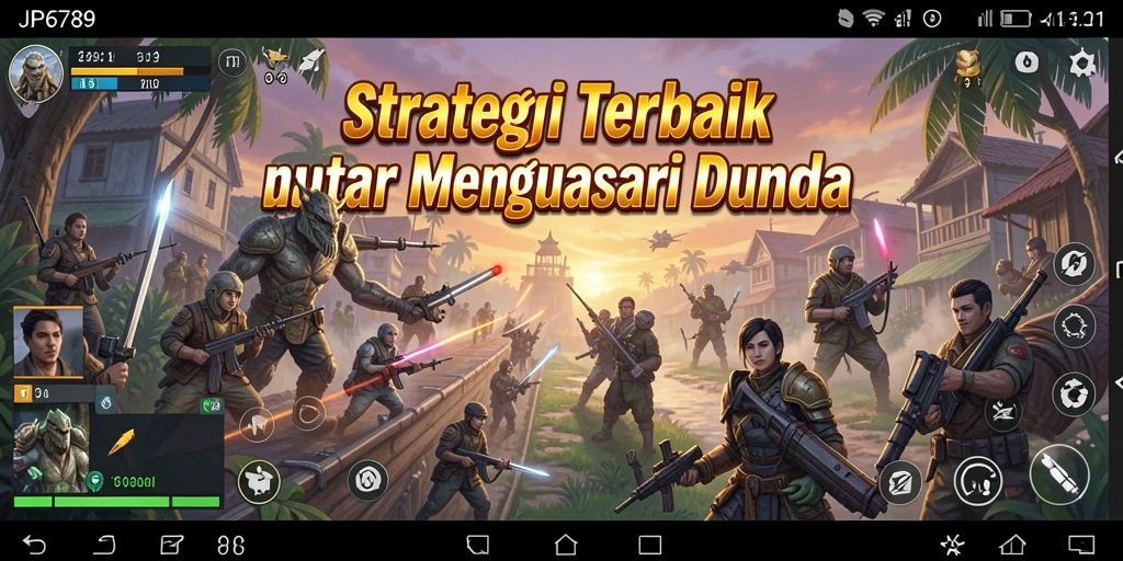 Tampilan gameplay strategi yang seru dan penuh aksi.
