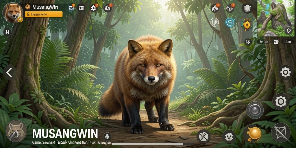 Screenshot utama MUSANGWIN menampilkan pengalaman gameplay yang menarik dan interaktif.