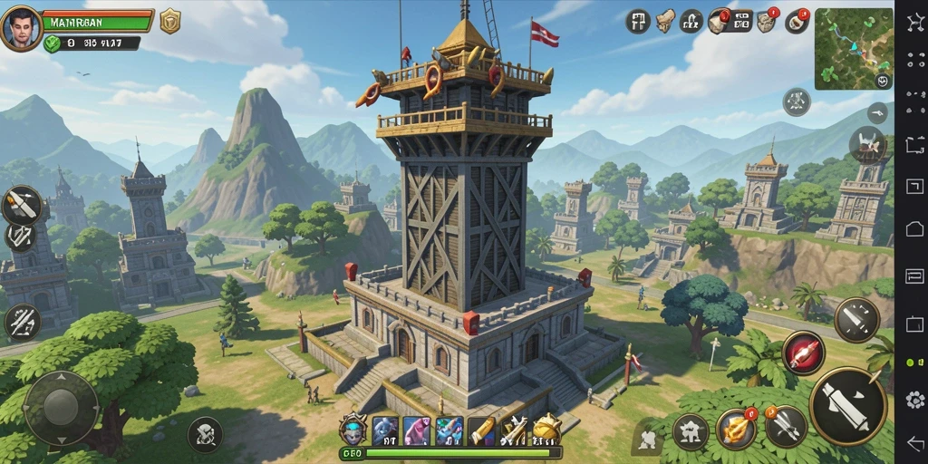 Screenshot PP7 menampilkan aksi seru dalam permainan Tower Defense.
